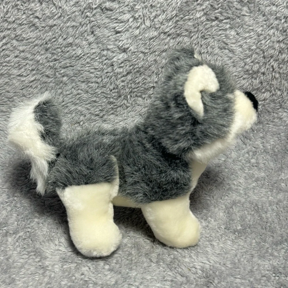 Arctic Circle Enterprises Husky Plush 8” Gray White Stuffed Animal Wolf Dog
